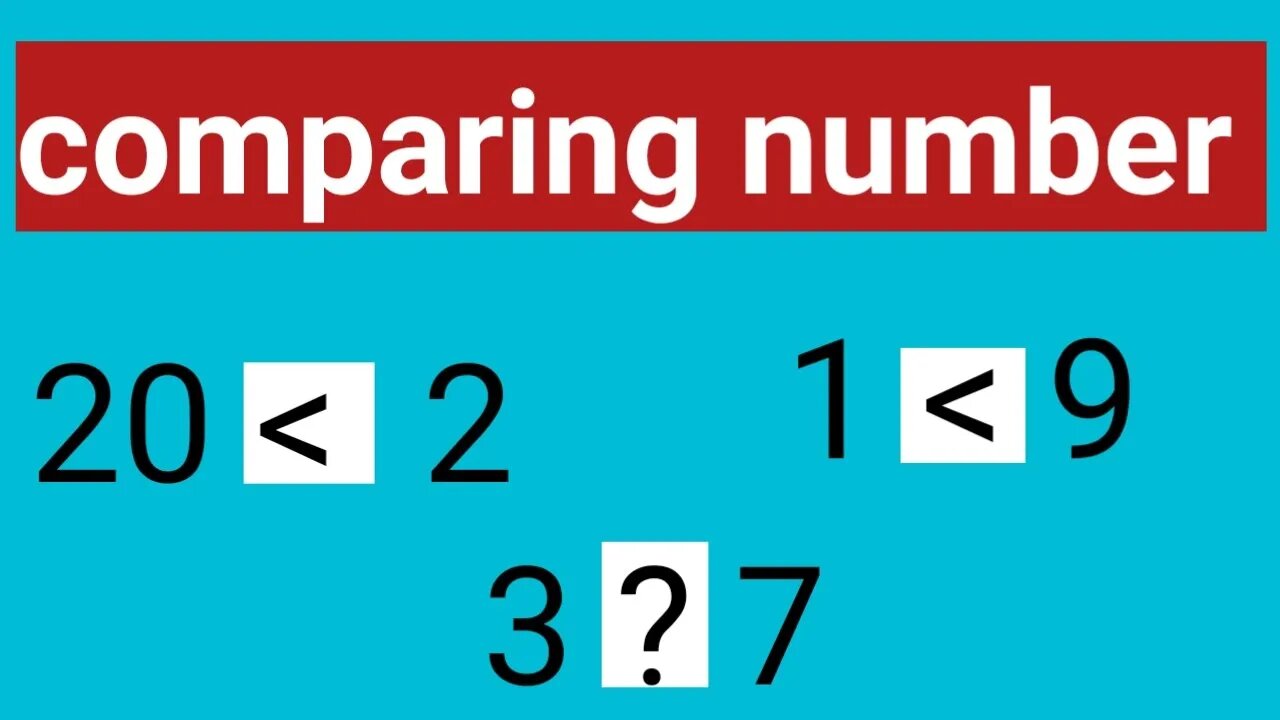 comparing number in hindi// compare ka kya matlab hota hai