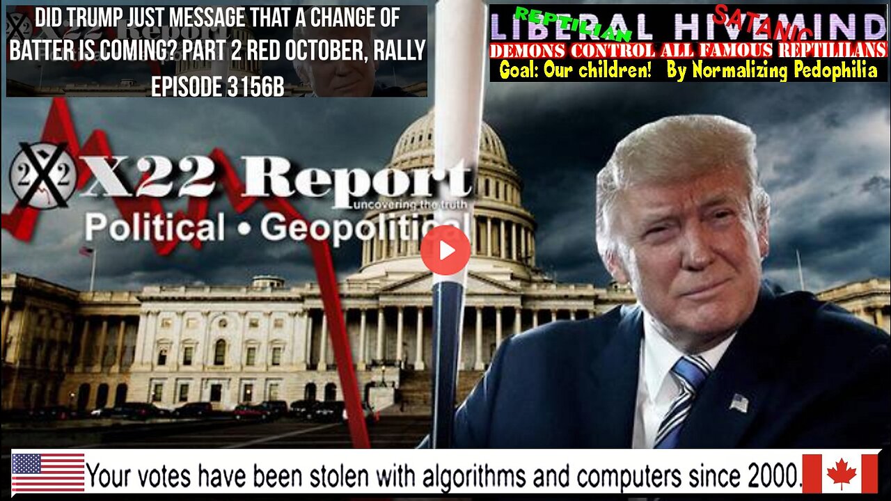Ep 3156b - Did Trump Just Message That A Change Of Batter Is Coming? Part 2 Red October, Rally