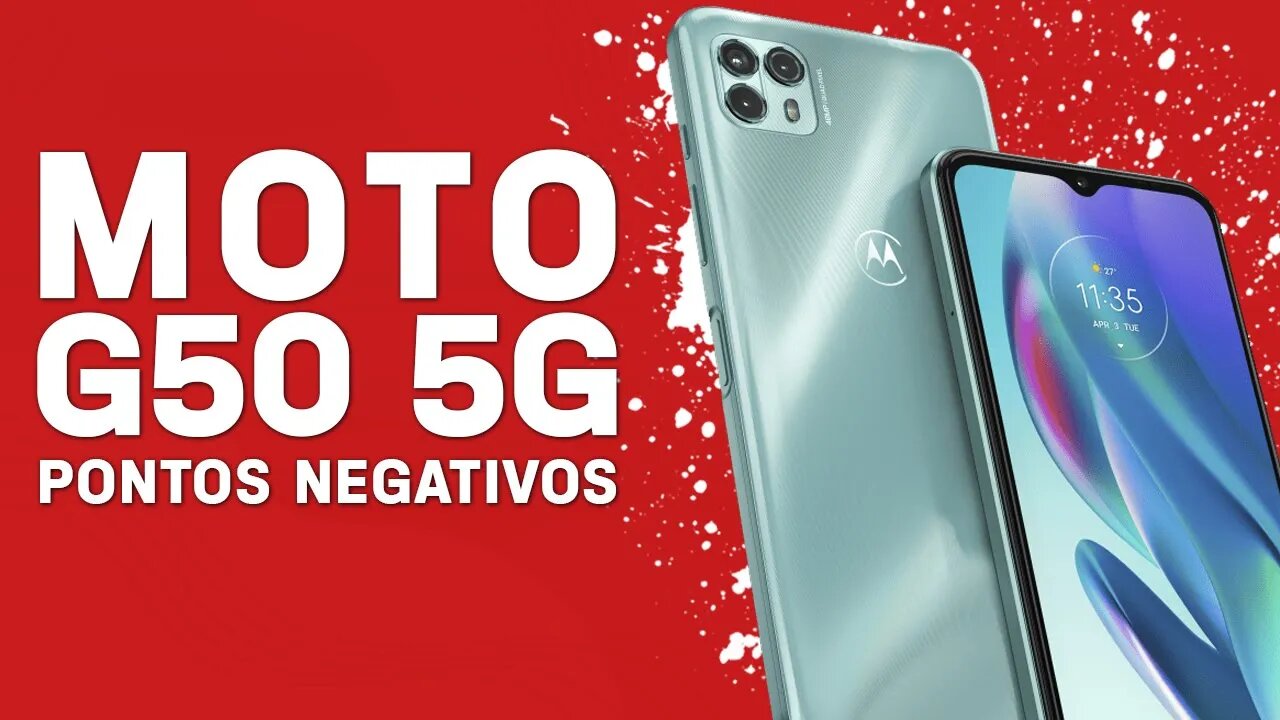 Moto G50 5G - Pontos Negativos que você PRECISA SABER!