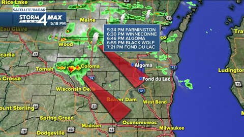 Southeast Wisconsin weather: Scattered storms moved in Tuesday evening; lows in the 60s