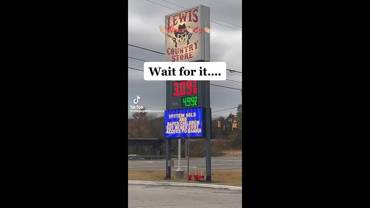 Street sign to help wake up sleepers. WWG1WGA