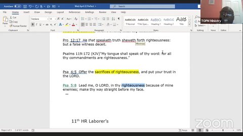 TOPM Ministry's Wednesday Night Bible Study