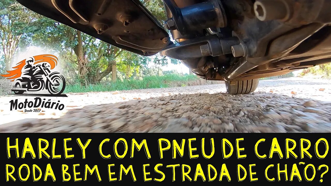 Moto com Pneu de Carro roda bem em ESTRADA de CHÃO?