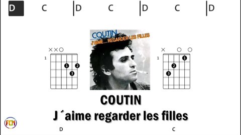 COUTIN J´aime regarder les filles - (Chords & Lyrics like a Karaoke) HD