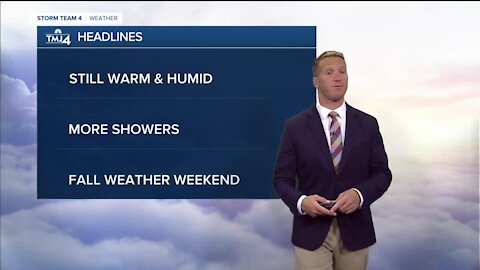 Cloudy but warm Tuesday afternoon