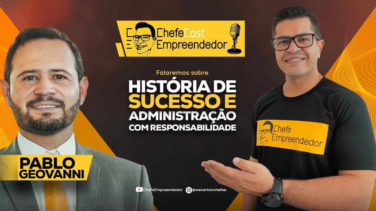 ChefeCast PABLO GEOVANNI Prefeito da Cidade de Campos Belos GO | História de Sucesso e Administração