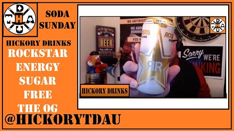 Rockstar Energy Drink Sugar Free I Hickory Drinks I Soda Sunday!