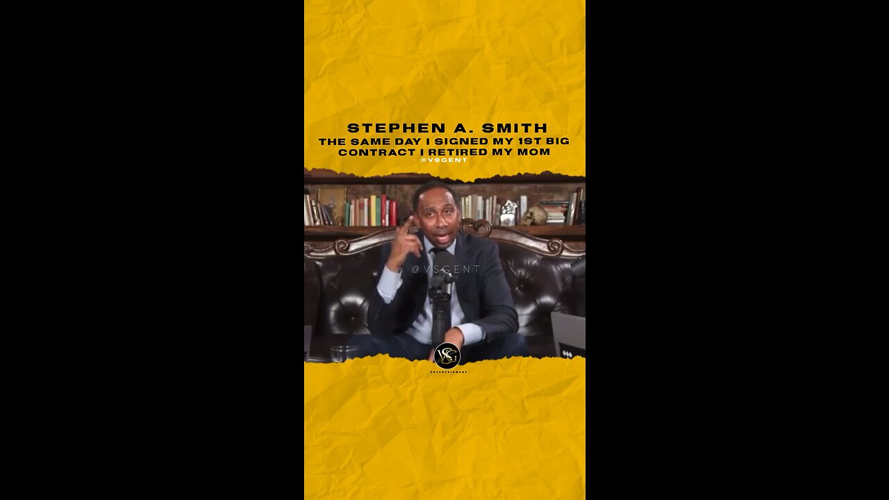 #stephenasmith The same day I signed my 1st big contract I retired my mom. 🎥 @rapradarpodcast