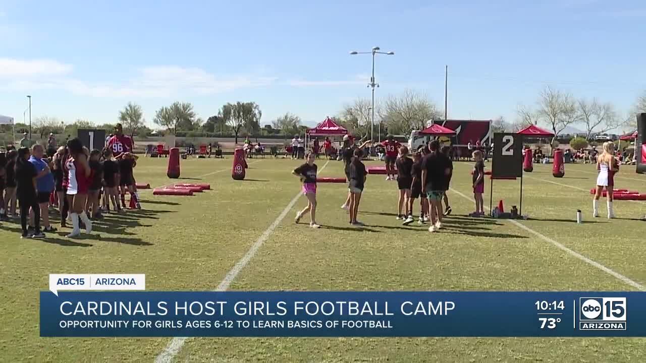 Arizona Cardinals host football day camp as interest increases for girls