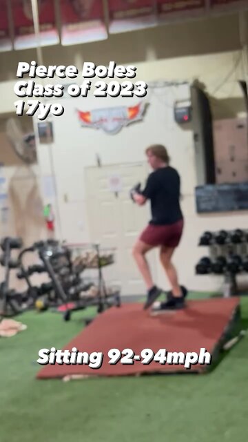 Pierce Boles class of 2023 at 17 years old sitting 92-94mph today🔥