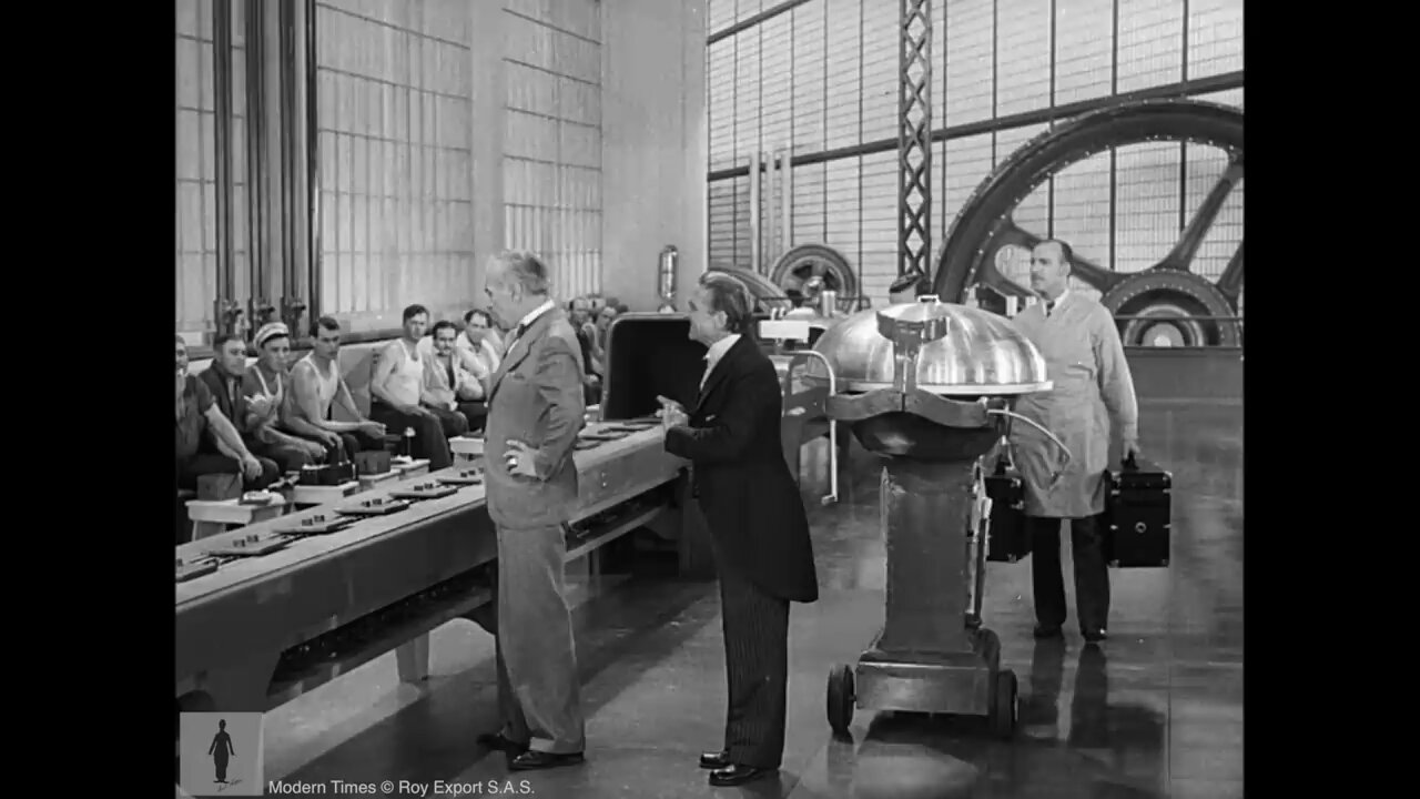 Charlie Chaplin "machine for eating"