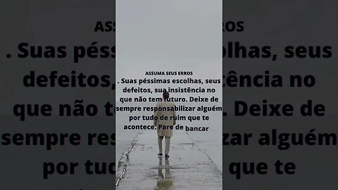 Assuma… #motivationalvideo #reflexão #autoestima #sejafeliz #determinação