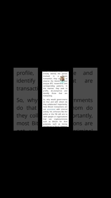 How Does The Government Track Bitcoin? #cryptoshortsalerts #bitcoin #crypto @AltcoinDaily