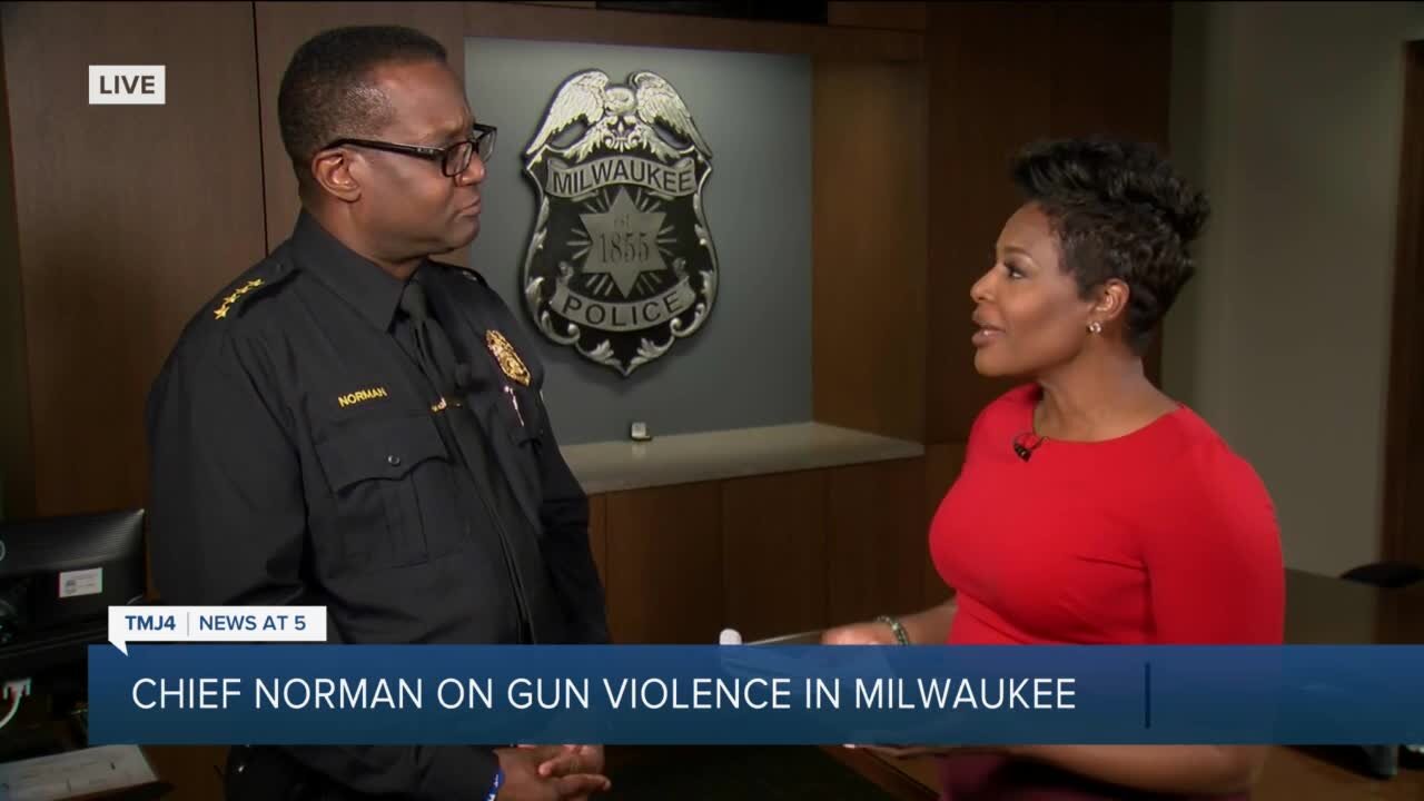 One-on-one with Chief Norman on Milwaukee's gun violence