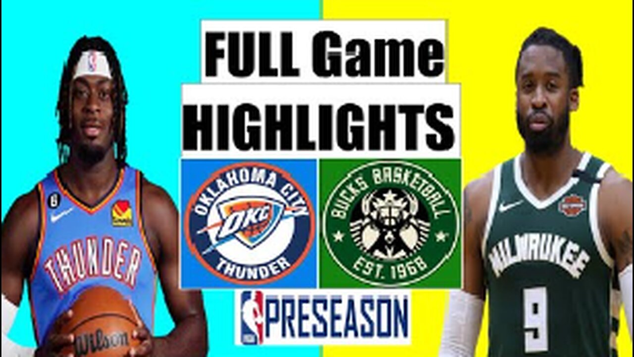 Oklahoma City Thunder vs Milwaukee Bucks FULL Game Highlight | Nov 09 | 2022 NBA Regular Season