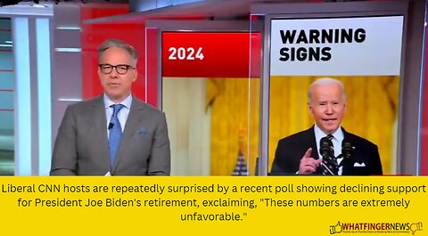 Liberal CNN hosts are repeatedly surprised by a recent poll showing declining support