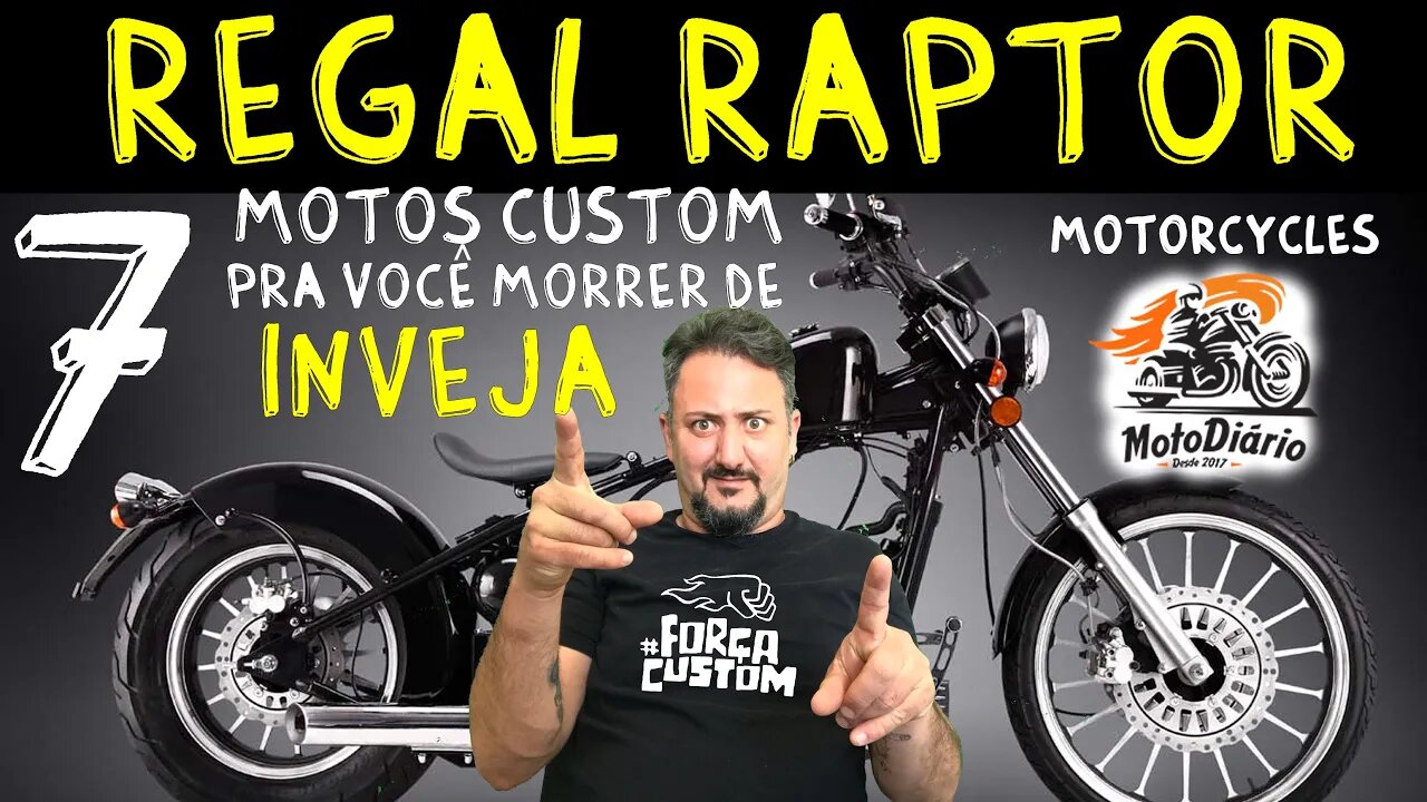 REGAL RAPTOR Motorcycles: 7 MOTOS CUSTOM PARA VOCÊ MORRER DE INVEJA