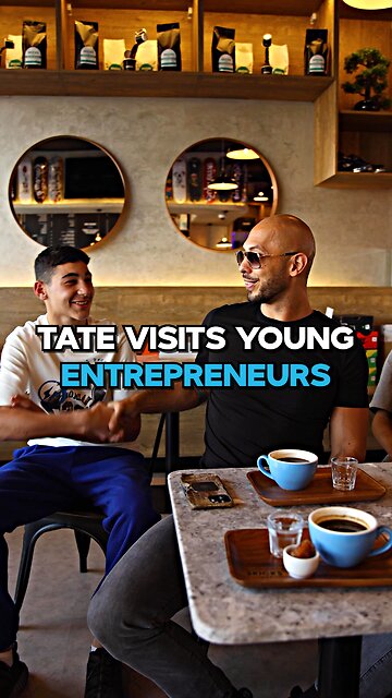 Andrew Tate Visits Young Entrepreneurs