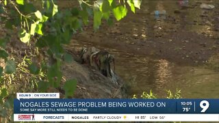 Sewage pipeline in Nogales being worked on