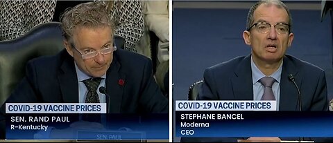 Sen. Rand Paul asks Moderna CEO if he Vaccinated his children