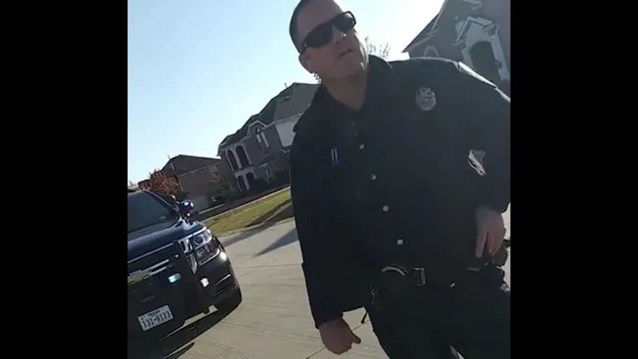 Police stopped this Dude for taking early morning walk
