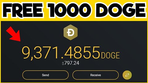 FREE 1,000 DOGECOIN | Best Free Dogecoin Mining Site! No investment