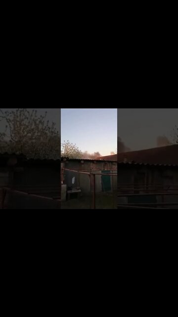 Outside my house shelling by #Ukraine of the village of Tetkino, Kursk region.