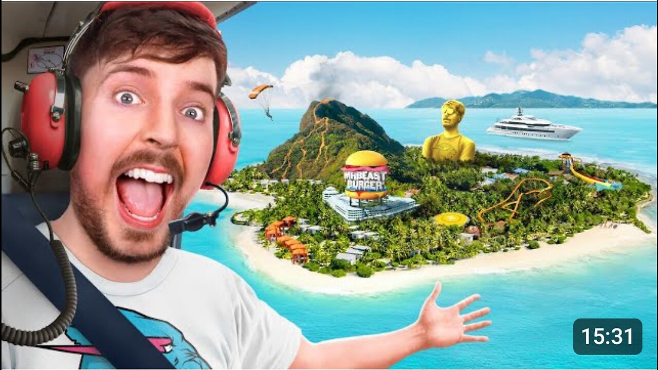 I Give My 100,000,000th Subscribers an Island