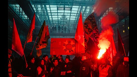 protesters invade Paris BlackRock building