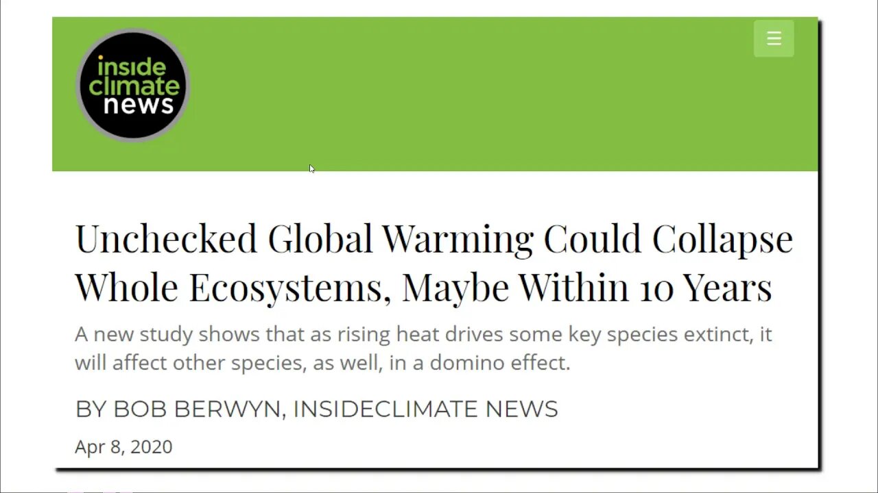 Climate News April 11, 2020