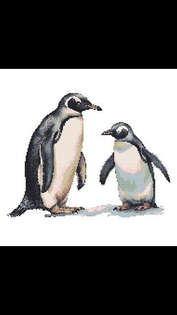 PENGUINS Cross Stitch Pattern by Welovit | welovit.net | #welovit