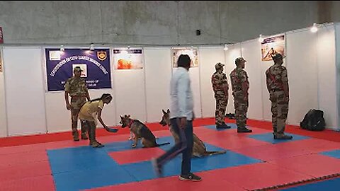 CISF demonstration of Dog Squad