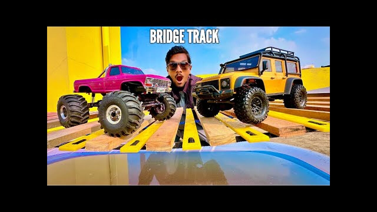 RC LandRover Defender New Bridge Track Testing - Chatpat toy TV!