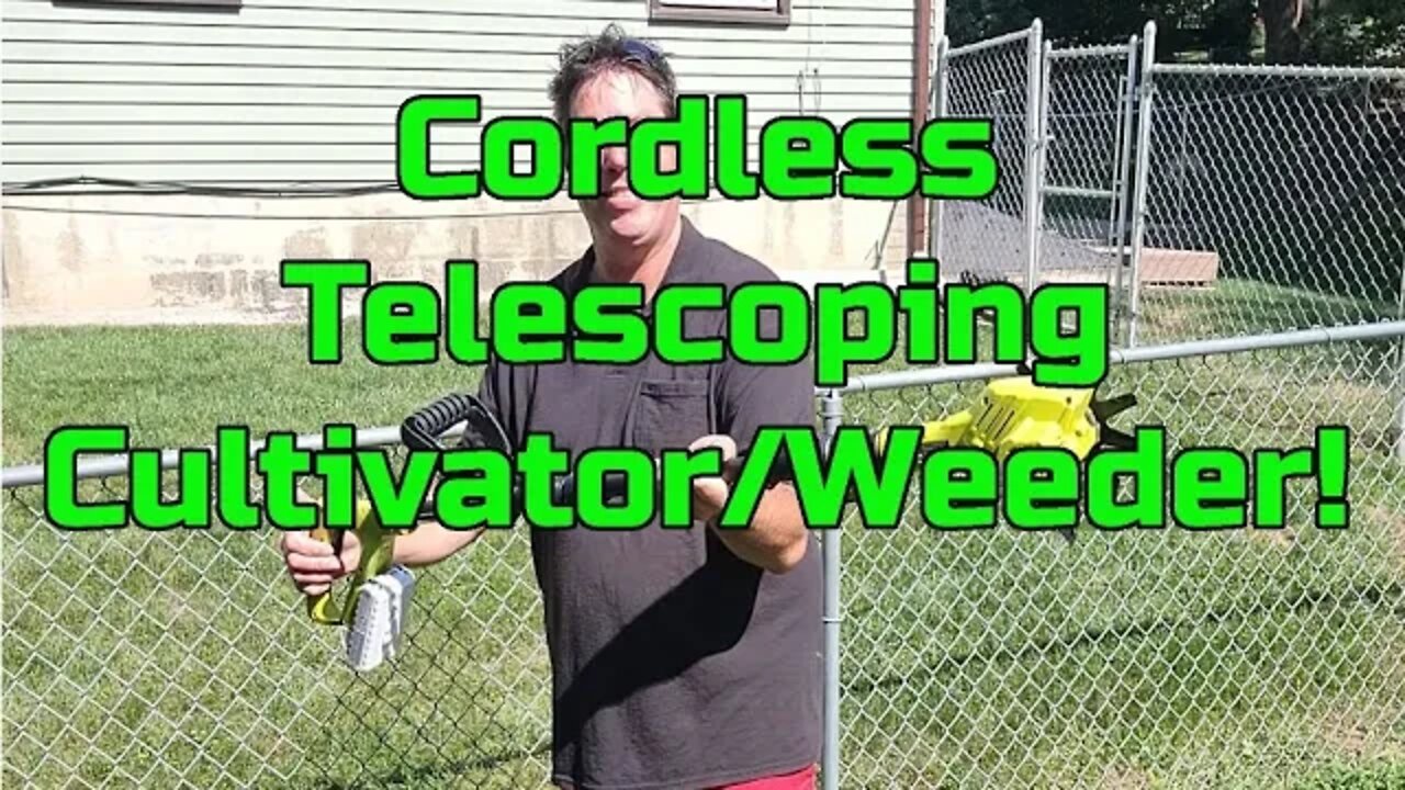 Kinda Fun - 24 Volt Sun Joe Cordless Telescoping Cultivator Weeder