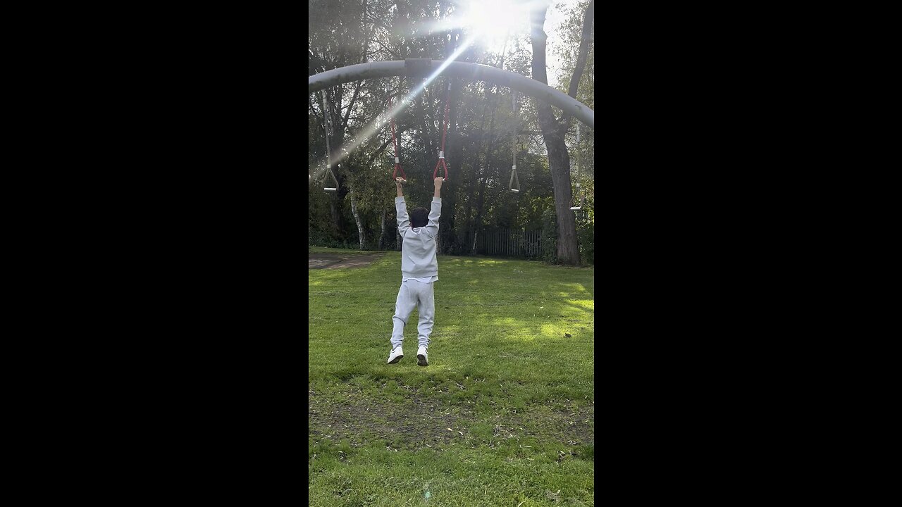 Tate’s youngest student doing gymnastics in the park (age 6 )