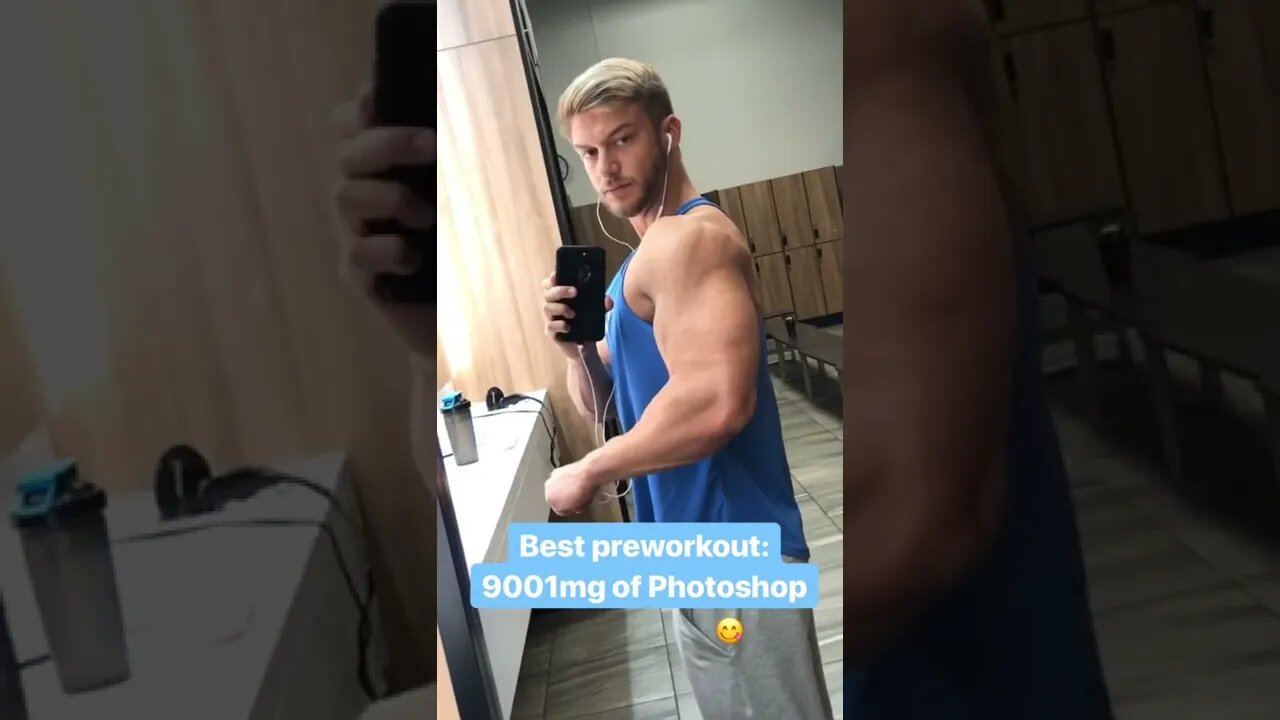 The best pre-workout is photoshop 😂 jk