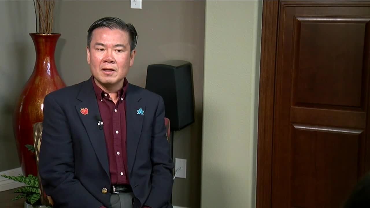 Douglas County School Board Director Kevin Leung files police report