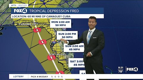 All eyes on Tropical Depression Fred