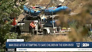 Man dead after attempting to save children in Kern River