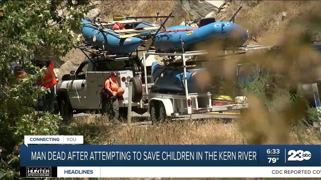 Man dead after attempting to save children in Kern River