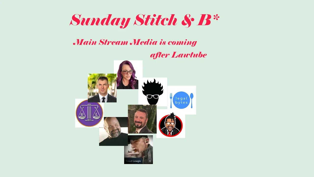 MSM is Coming for Lawtube || Sunday Stitch & B*