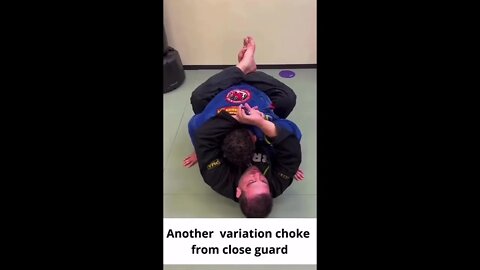 Start to apply and see the difference, another variation choke from a close guard. #bjj #jiujitsu