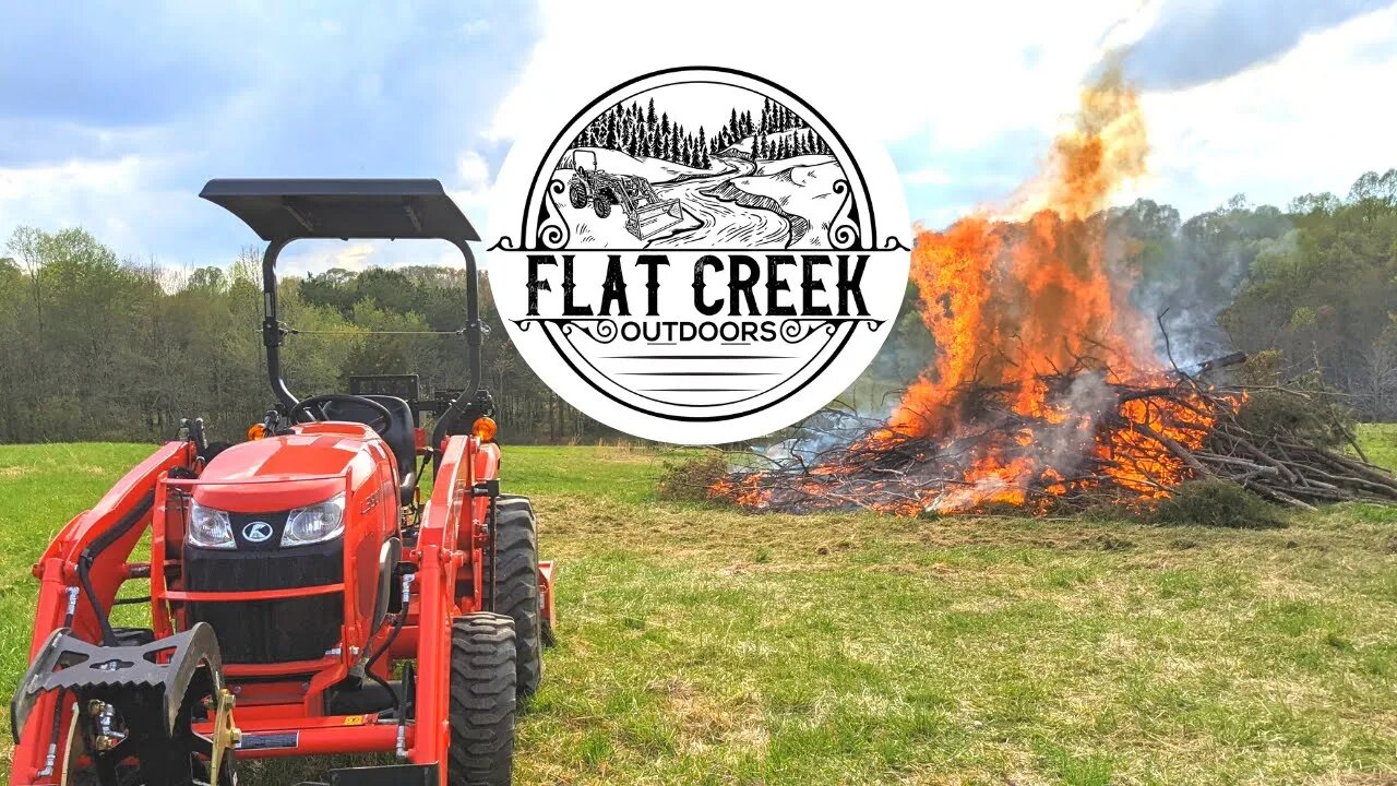 Ideal Conditions To Light The Huge Burn Pile