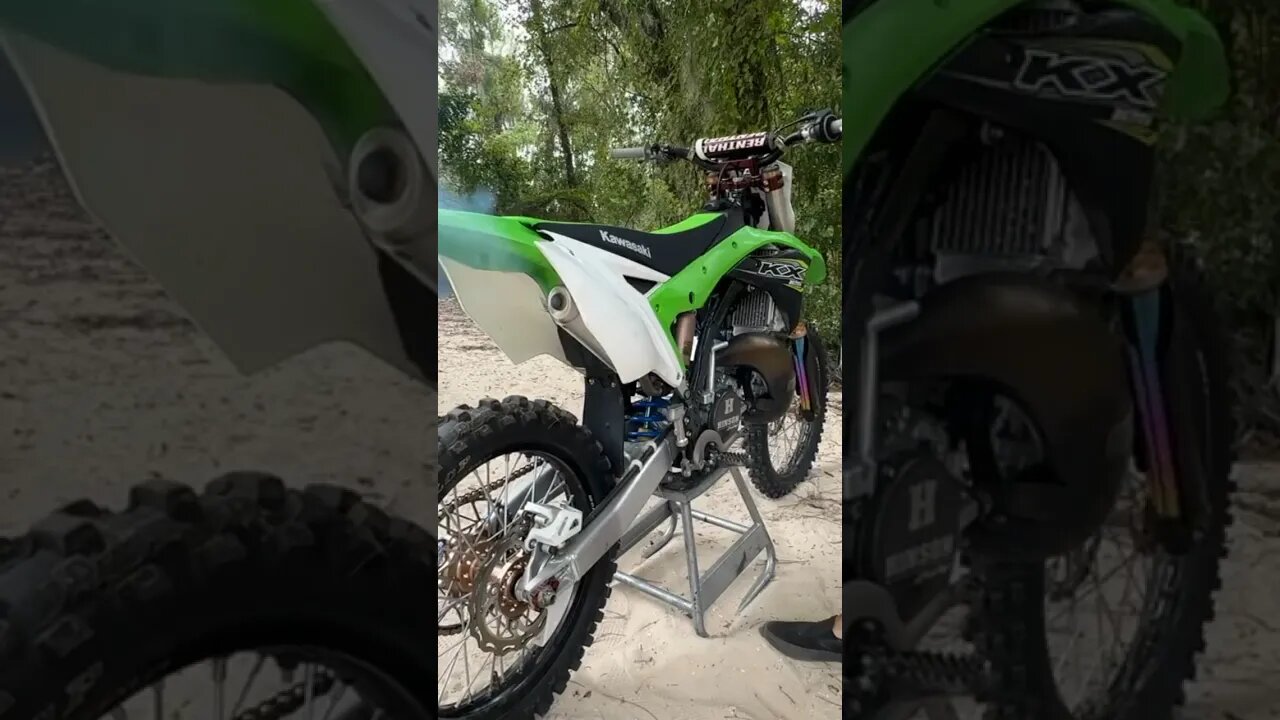 NEW KX125 Two Stroke Sounds INSANE! #shorts