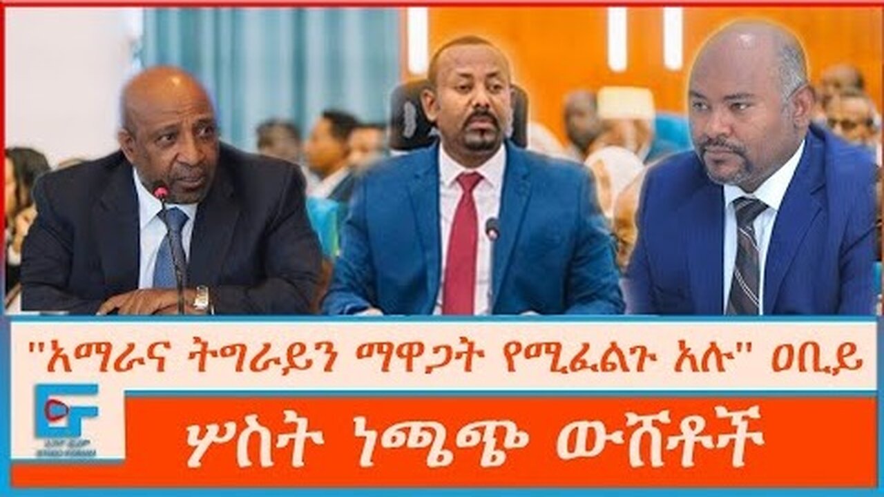 ETHIO FORUM | ''አማራና ትግራይን ማዋጋት የሚፈልጉ አሉ'' ዐቢይ ፤ሦስት ነጫጭ ውሸቶች
