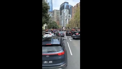 Meanwhile in Melbourne. Our Aussie friends are fed up with their NAZI government