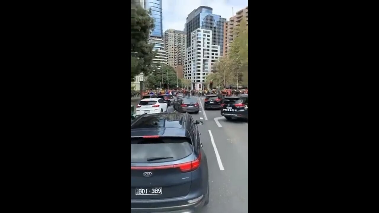 Meanwhile in Melbourne. Our Aussie friends are fed up with their NAZI government