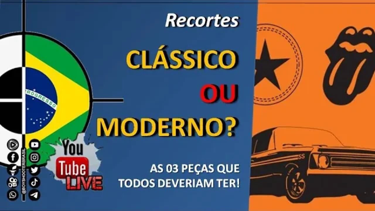 ✂️RECORTES: Clássico ou tecnológico? As 03 peças que todos deveriam ter.