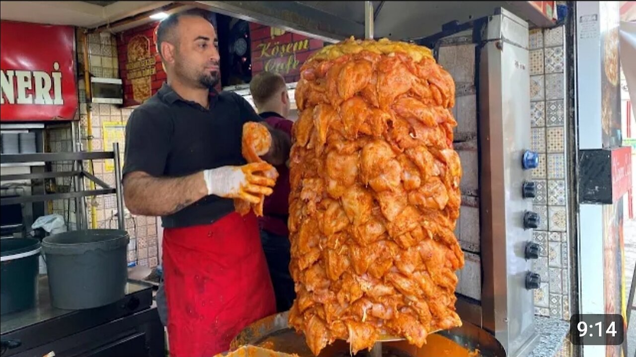 5000 Shawarma Doner Kebab Sales per Day! - It's Really Amazing! Turkish Street Food