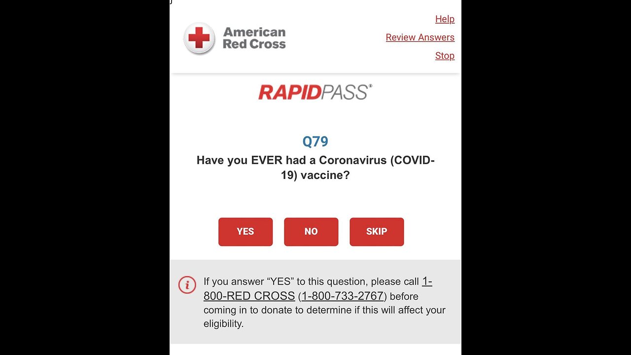 CROCE ROSSA AMERICANA CHIEDE AI DONATORI SANGUE SE HANNO RICEVUTO IL VACCINO COVID